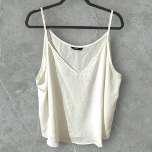 SHEIN white adjustable strap v neck camisole size 4XL